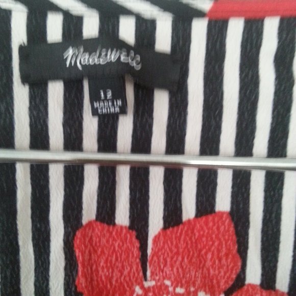 MADEWELL Ruffle Faux Wrap Dress Candied Orchids - Picture 7 of 9